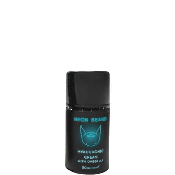 BLUE NEON гиалуроновый крем с Омега 3.6 для лица и бороды